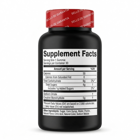 Creatina en gomitas - 30 servicios